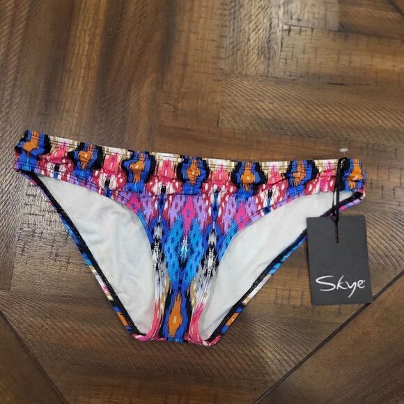 NWT! Retro Bikini Bottom Multicolored Large - Picture 1 of 6